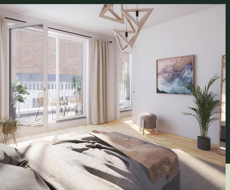 Wohnraum - in den Stadthäusern